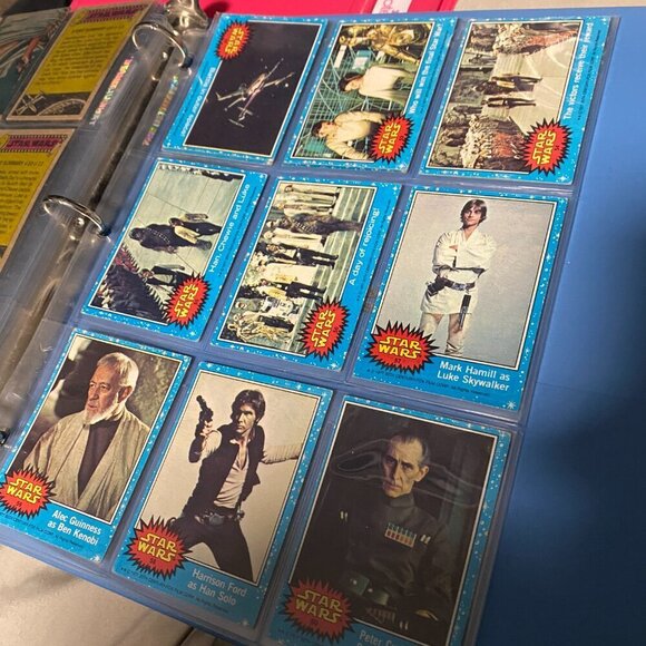 Vintage 1977 Star Wars Trading Cards Series 1 Blue COMPLETE SET 1-66 - Picture 10 of 16